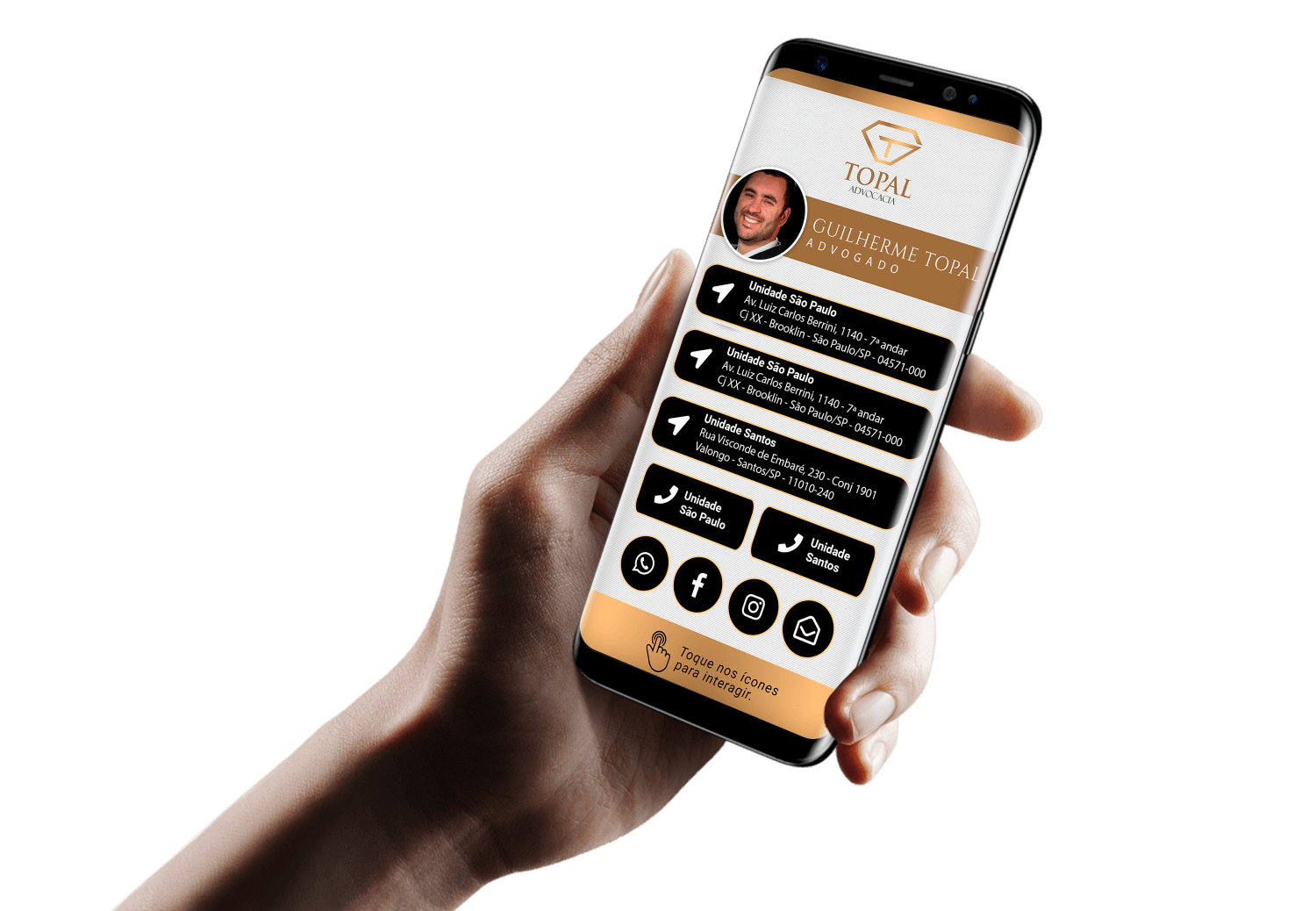 Cartão de Visita Digital para Advogados