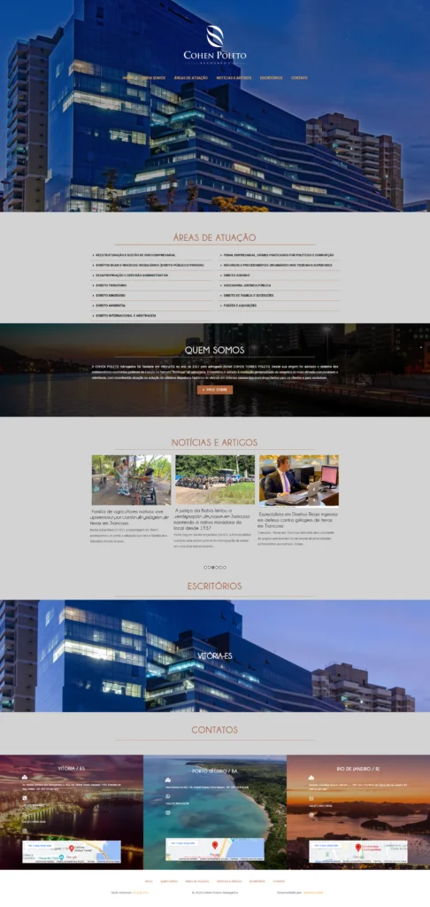 Criação de Site para Advogados em Vitória/ES