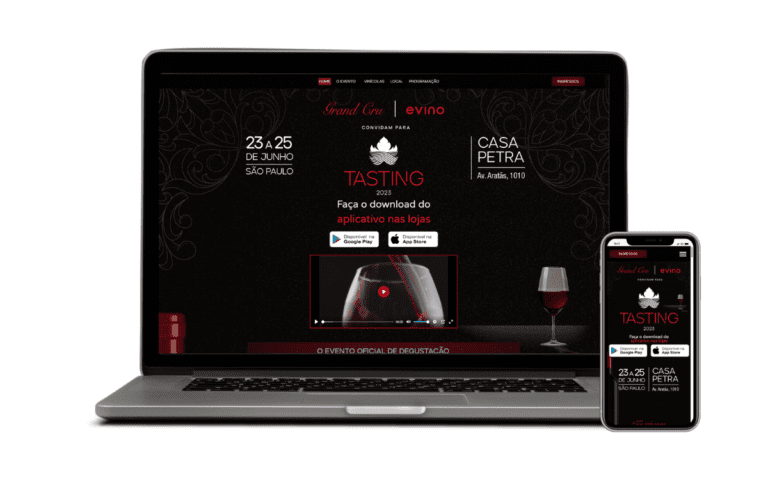Criação de Site e Aplicativo para Evento